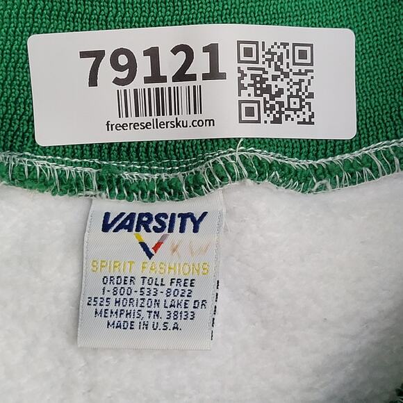 Vintage 80s BMS Varsity Ringer Sweatshirt Womens M 22x20 USA - Picture 7 of 14